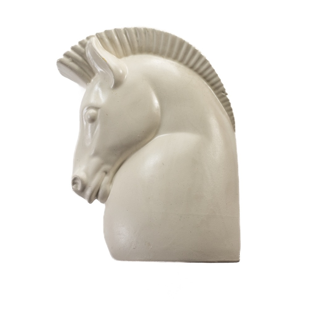 Vintage 1950s Retro Haeger Horse Head Pottery Vase - Picture 3 of 12